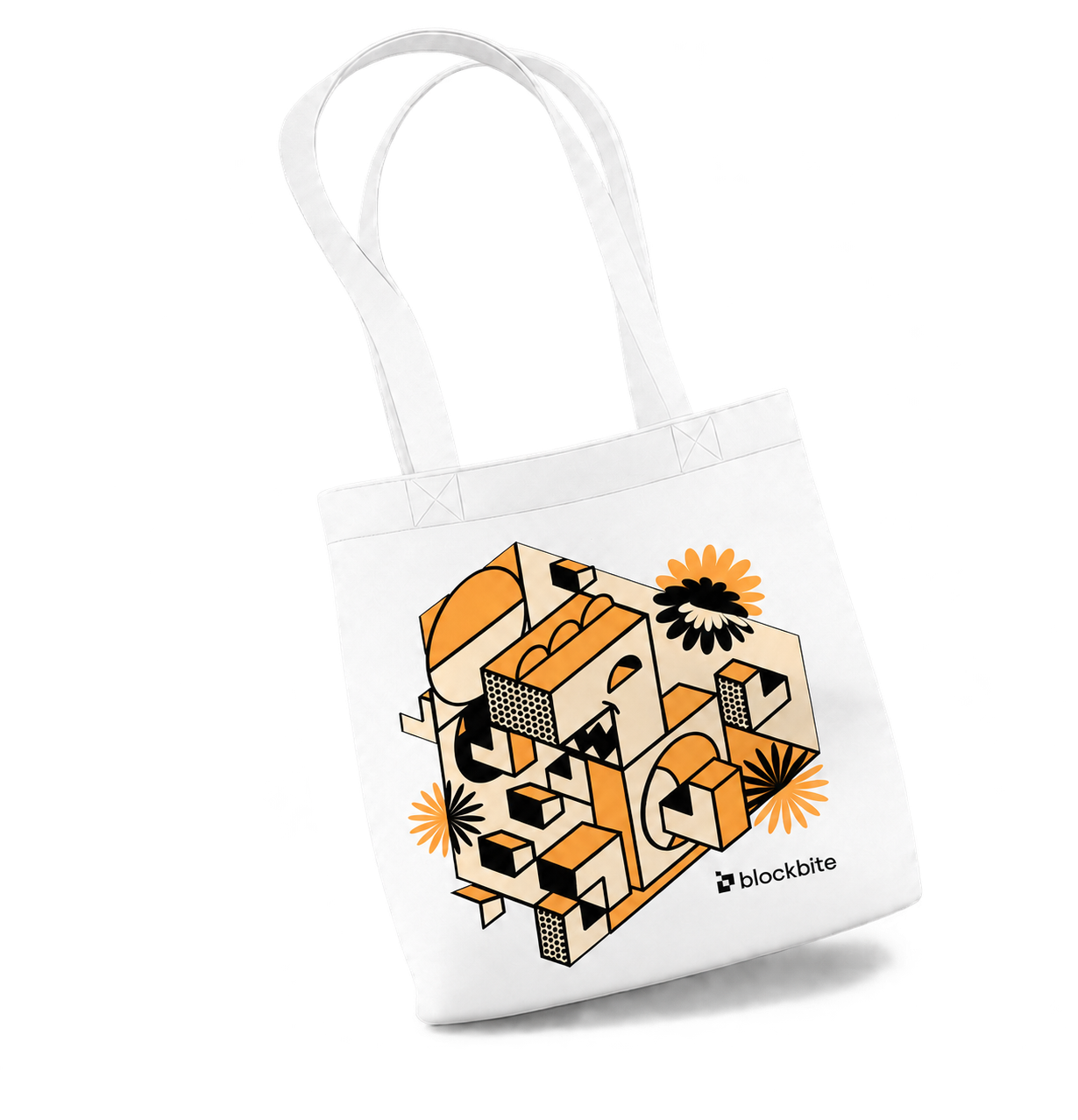 BlockBite tote bag